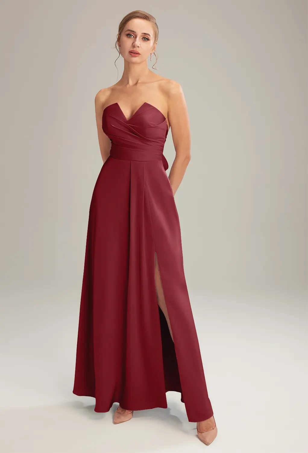 AW Pasque Burgundy  Wedding Guest Dresses